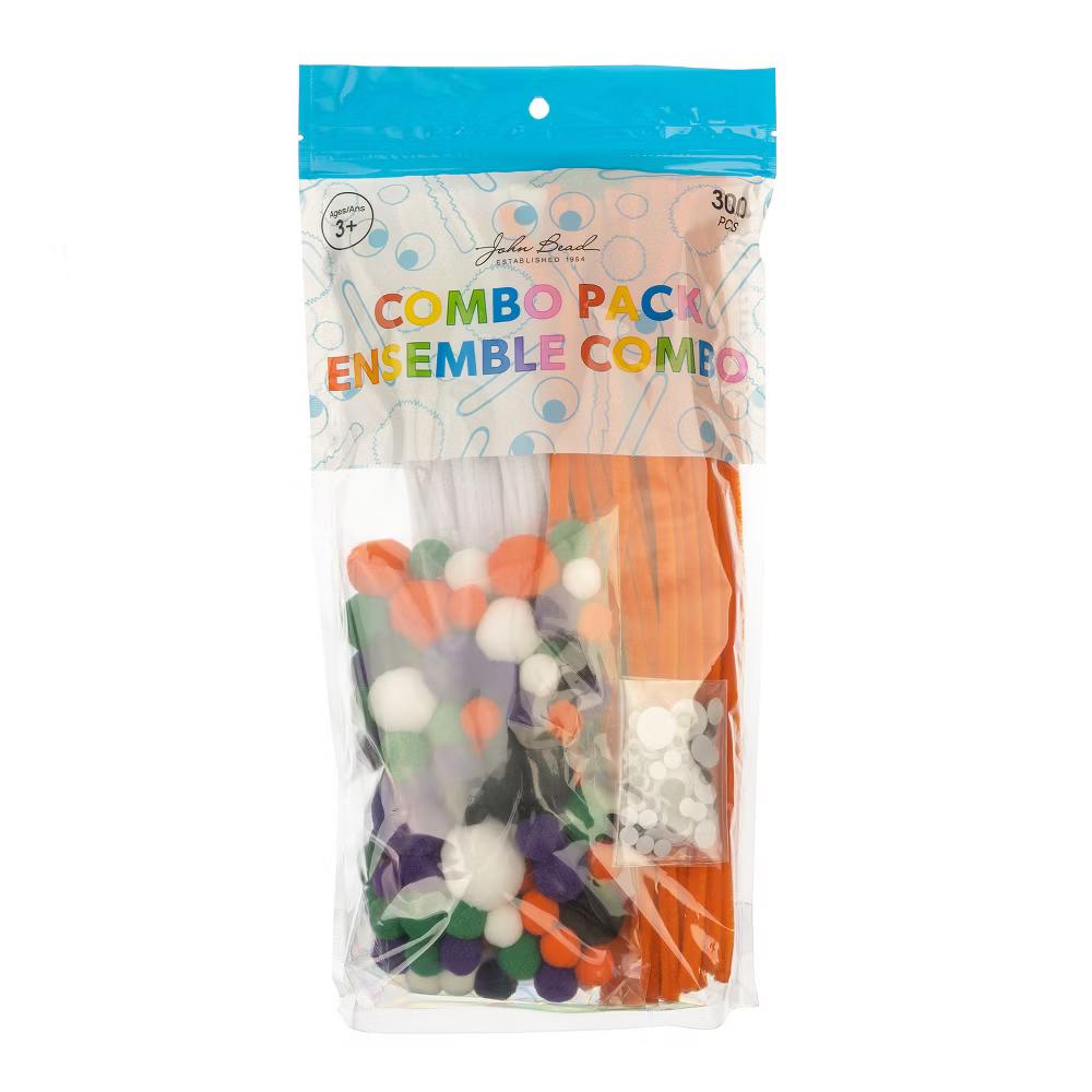 300ct Craft Combo Pack Pipe Cleaners Pompoms Googly Eyes Activity Kits - Image 20