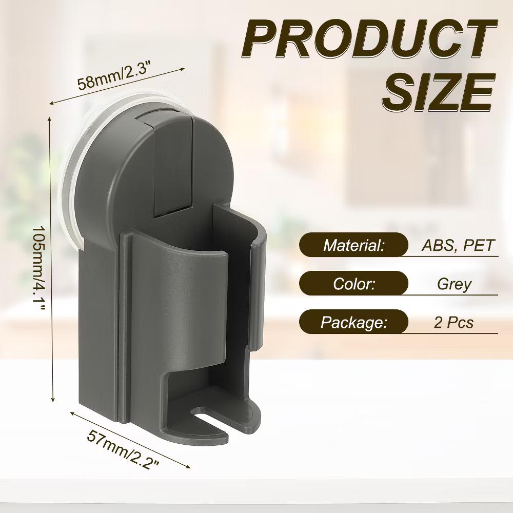 Electric Toothbrush Holder, Wall Mounted Plastic Toothbrush Organizer 2 Pcs - Image 7