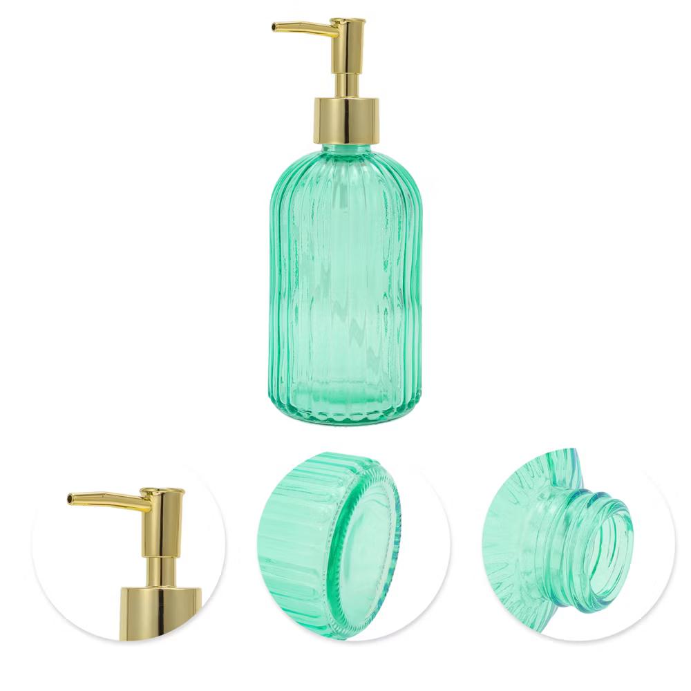 Convenient Vertical Stripe Soap Dispenser 13.53oz 1 Pc - Image 30