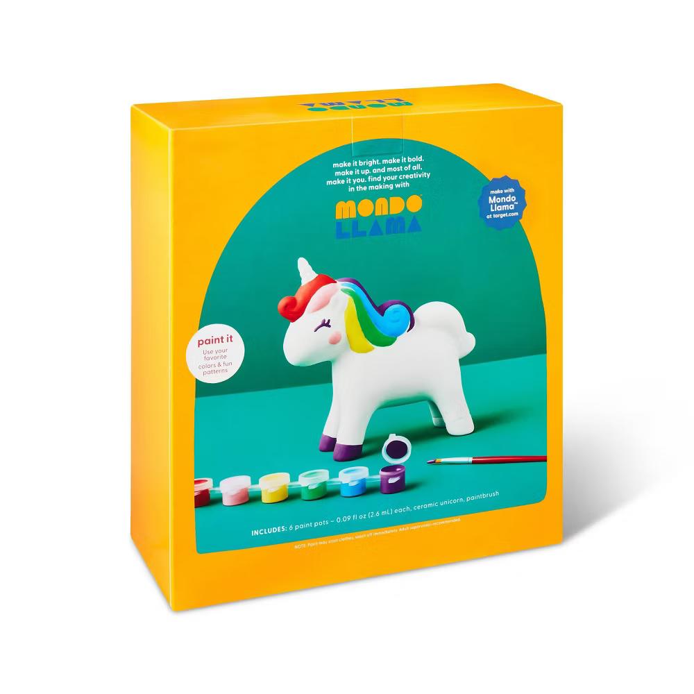 Paint-Your-Own Ceramic Unicorn Kit - Painting Kit with Brush & Paint, Ceramic Animal Craft for Ages 8 - Image 3