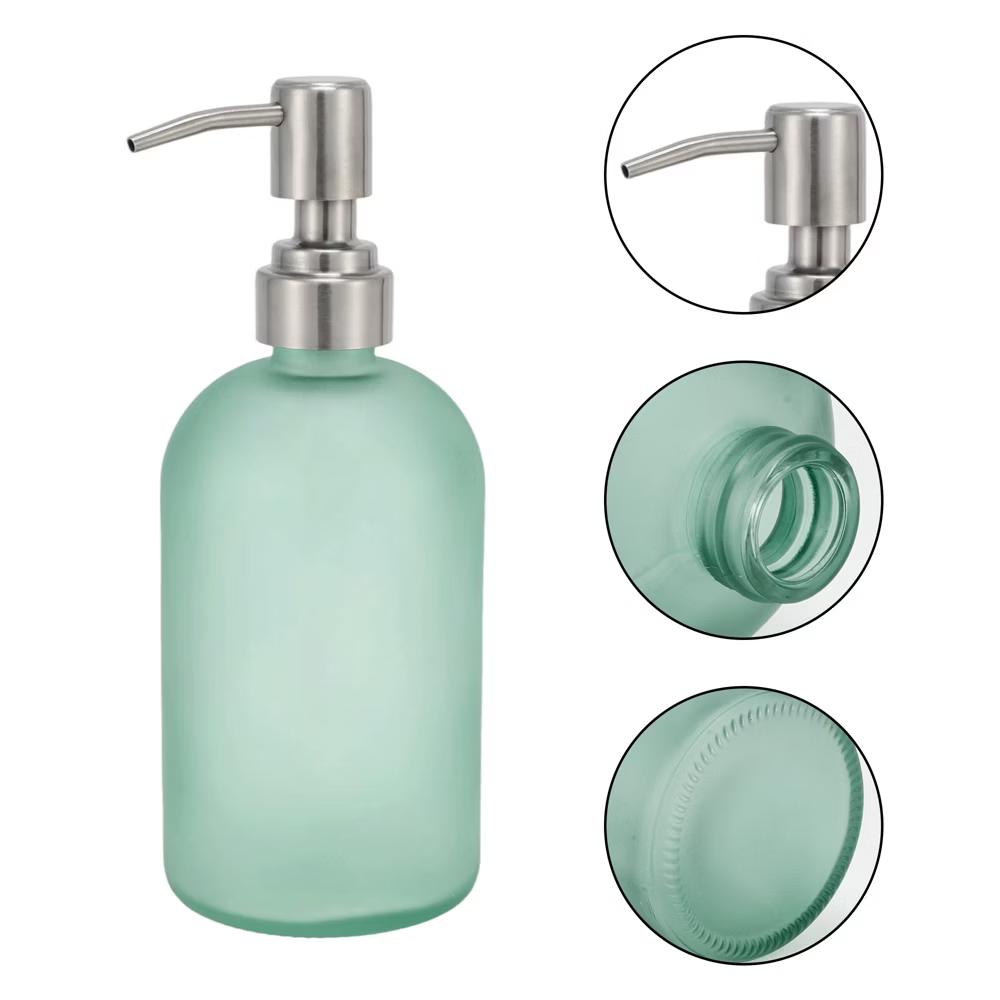 Simple Cylindrical Soap Pump Dispenser for Kitchen 400ml 1 Pc - Image 21