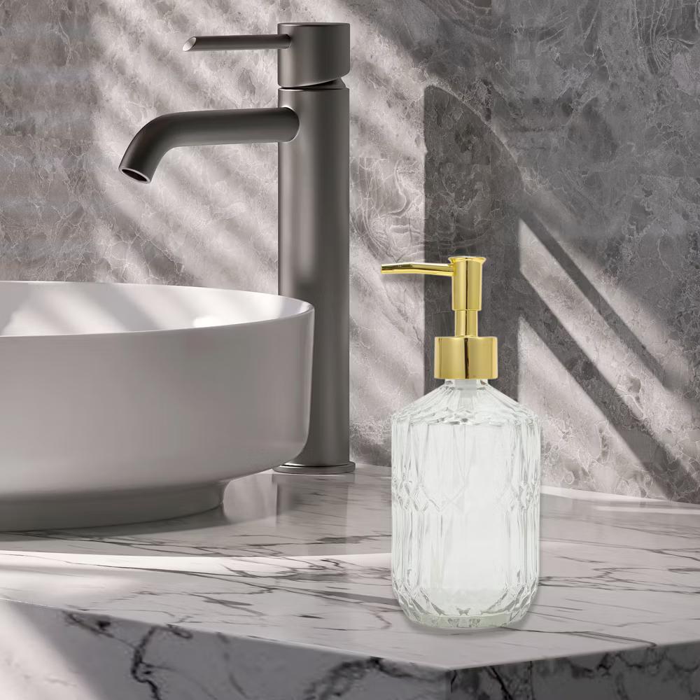 Reusable Round Bottom Bamboo Grain Soap Dispenser 13.53oz 1 Pc - Image 10