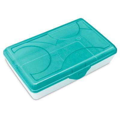 Sterilite School Supply Pencil Box - Blue: Plastic Desk Organizer, Molokai Blue Tint, Back to School, 11.5" 7.625" 2.875"
