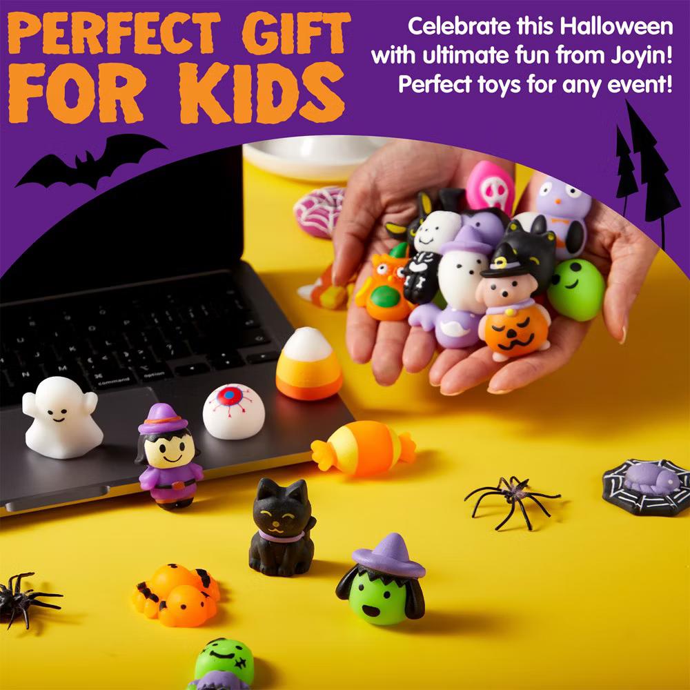 24/100Pcs Halloween Squishy Toys Kits Halloween Party Favors Trick-or-Treat Goodie Bag Filler Boys & Girls Birthday Gifts School Classroom Prize - Image 11