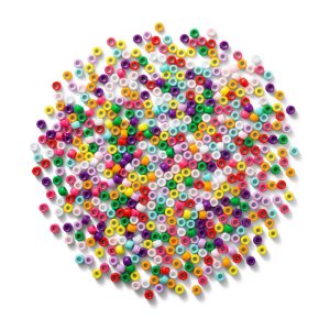 550ct Pony Beads - Multicolor Plastic Craft Embellishments, Kandi & Hair Beads, Ages 6