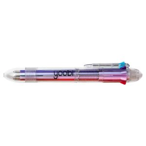 8" 1 Retractable Ballpoint Pen - Multicolor Clicky Pen with 1.0mm Point, Stationery & Office Supplies