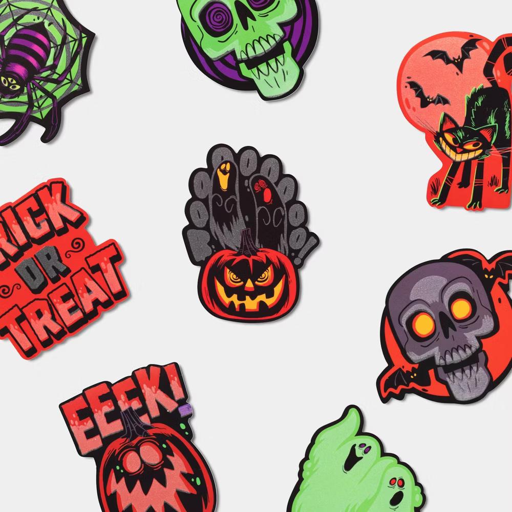 24ct Vinyl Glow in the Dark Stickers Party Favor - Image 2