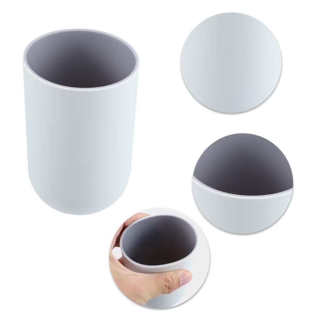 2Pcs Bathroom Tumblers Bathroom Toothbrush Cup Blue 4.33''x2.76'' 350ml - Image 45