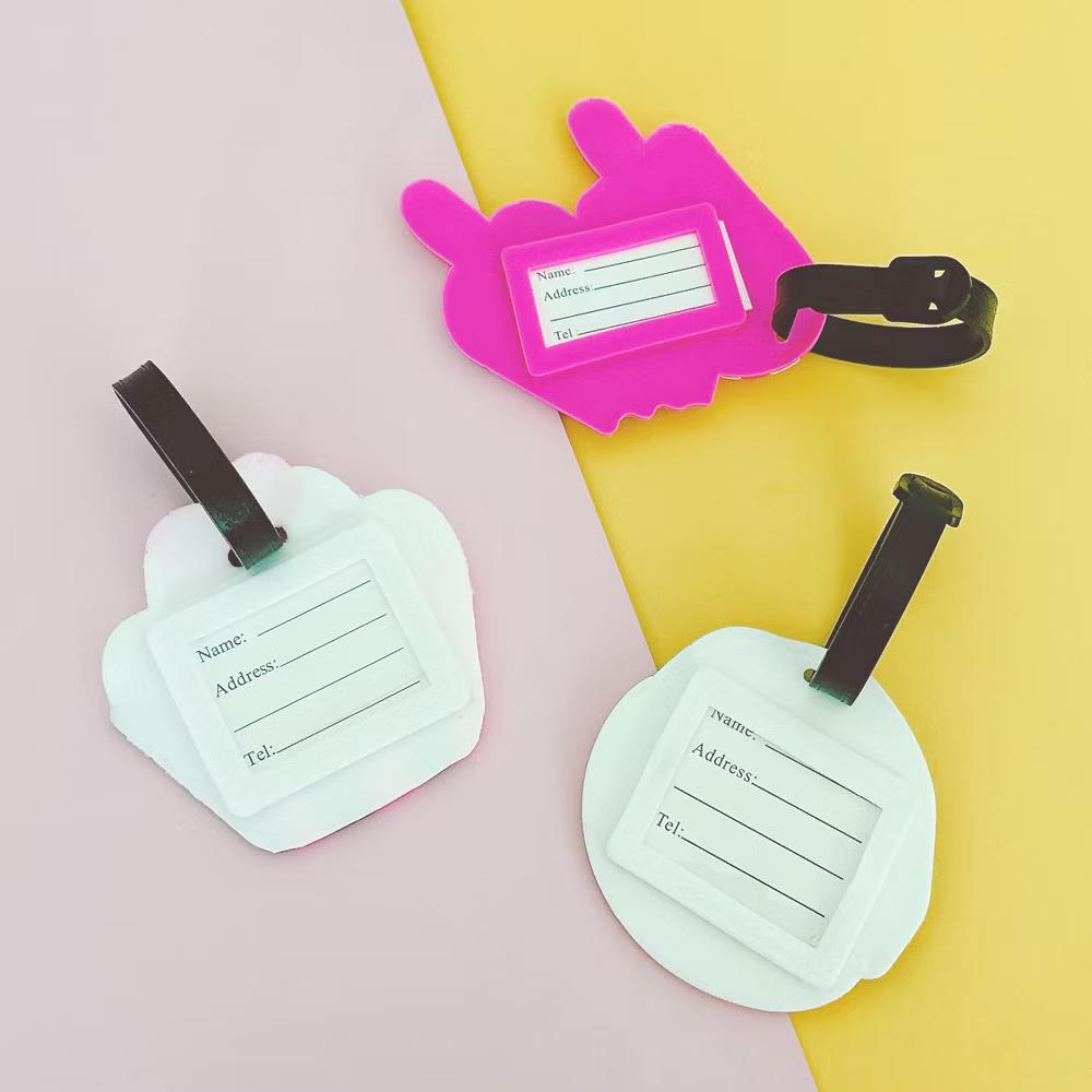 Silicone Animal Luggage Tag with ID Card (Set of 3) - Image 14