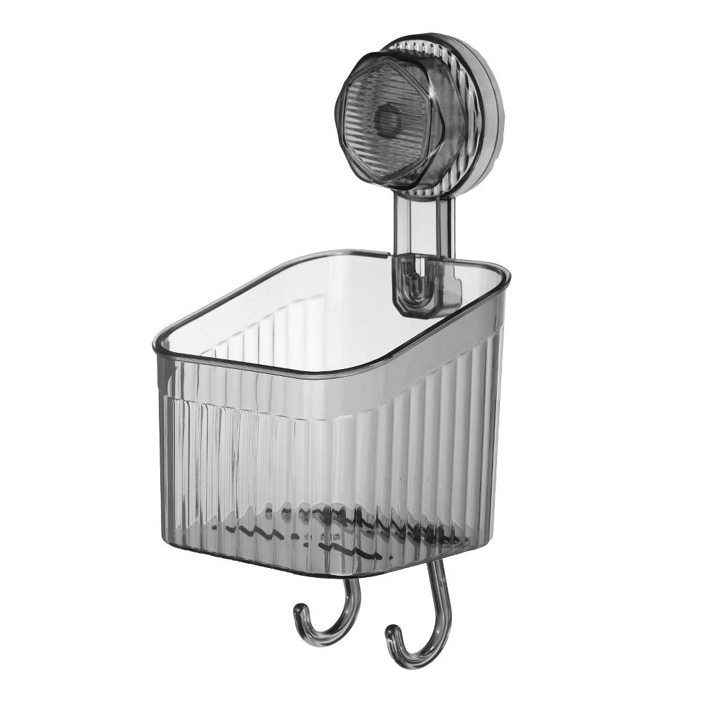 Wall Mount Strong Suction Cup Shower Caddy with Hooks - Image 14
