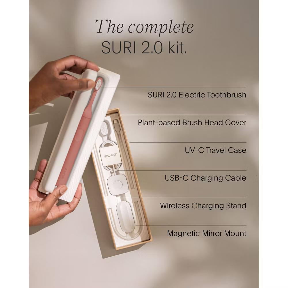 SURI 2.0 Sonic Electric Toothbrush with UV Travel Case and Brush Head - Canyon Sunrise - Image 2