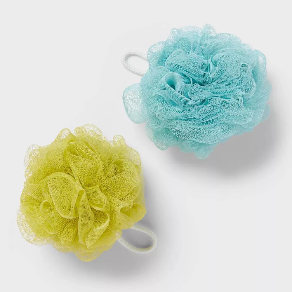 Bath Sponge 50g - Green & Blue - (Colors May Vary): Basic Cleansing, Whole Body - Image 3