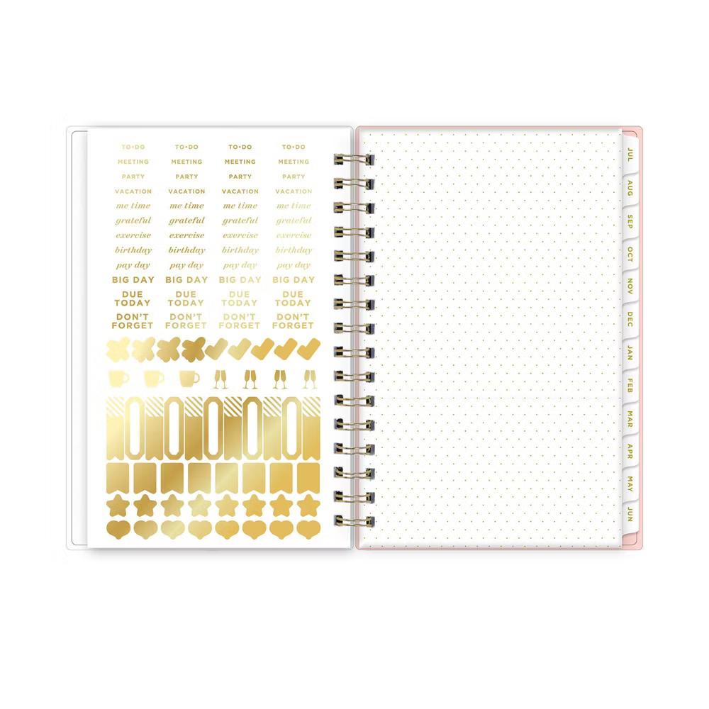 Day Designer 5"x8" 2026-2027 Planner Fiona Rose Blush Frosted Daily/Monthly Safety Wirebound - Image 12