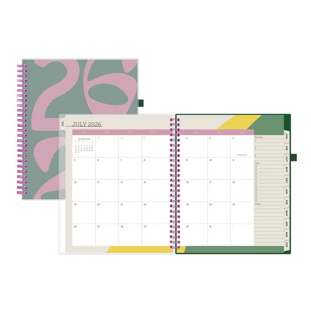 Blue Sky Your Year College Weekly/Monthly Planner Wirebound 7"x9" Green Date - Image 18