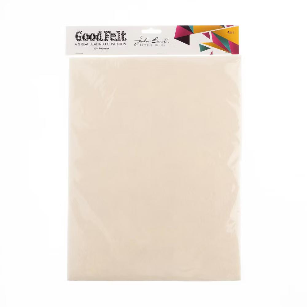 GoodFelt 4 Pieces Pearl Felt Fabric Sheets for Beading Foundation, 8.5"x11" - Image 5