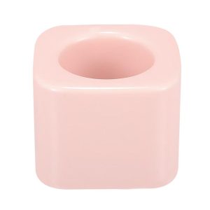 Bathroom Square Mini Ceramic Toothbrush Holder 2.2"x1.73"