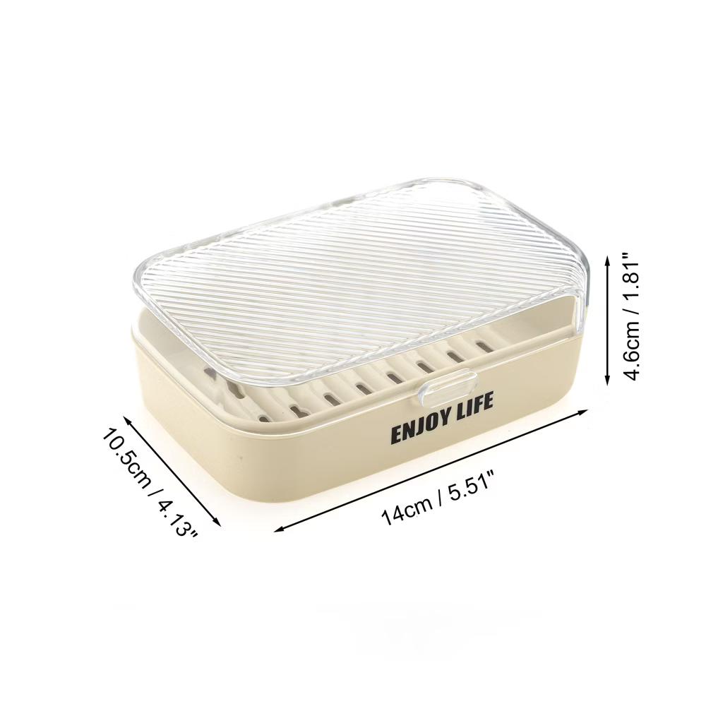 Soap Holder with Cover 5.51"x4.13"x1.81" 1 Pc - Image 10