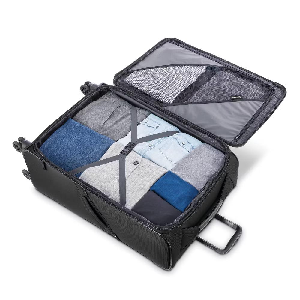 American Tourister Phenom Softside Medium Checked Spinner Wheels Suitcase - Image 9