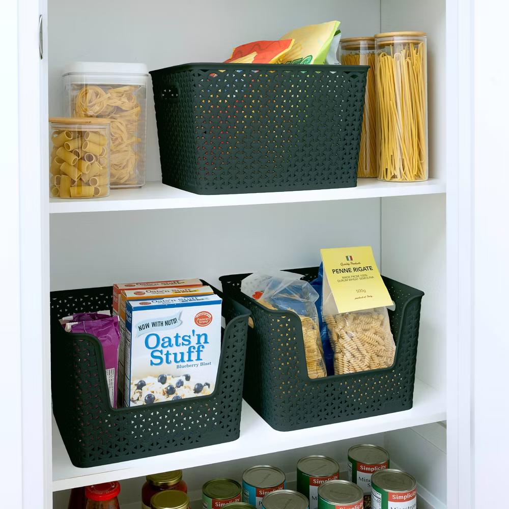 Y-Weave Large Decorative Storage Basket - Image 6