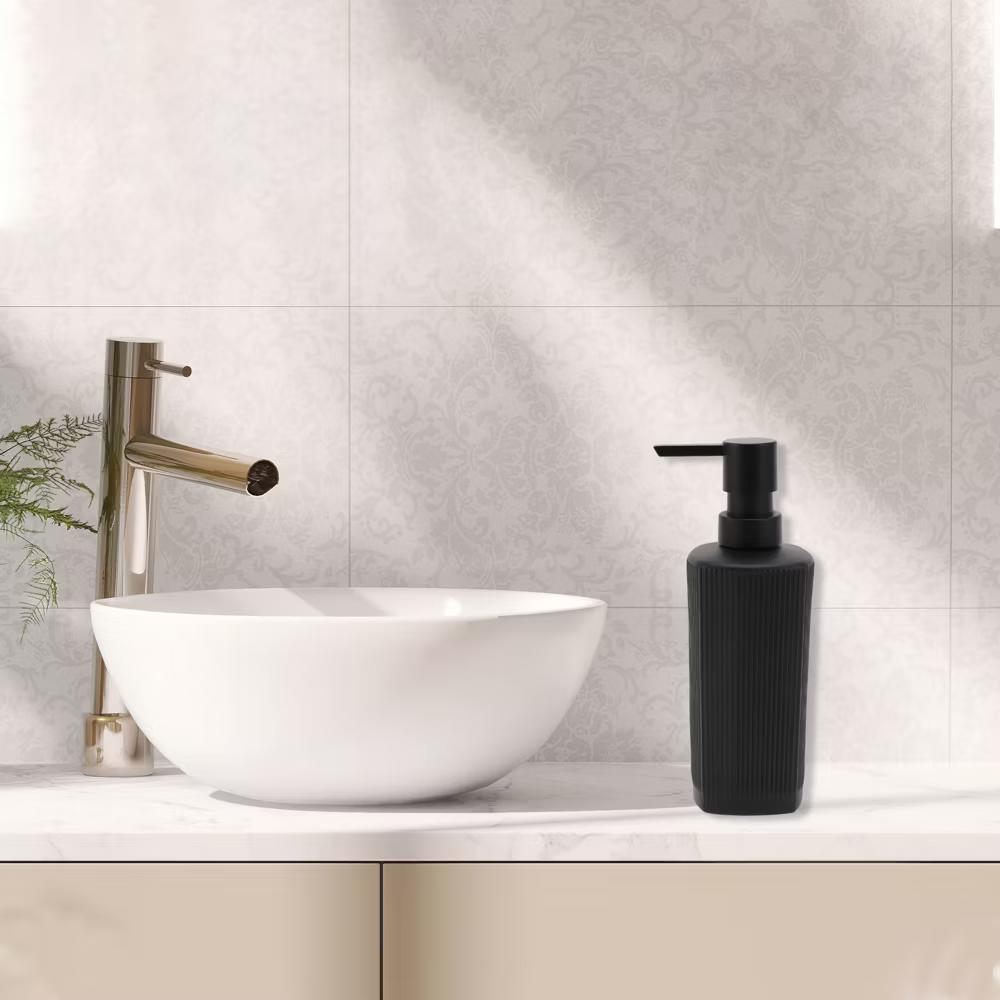 Classic Vertical Lines Soap Pump Dispenser for Bathroom 350ml 1 Pc - Image 2