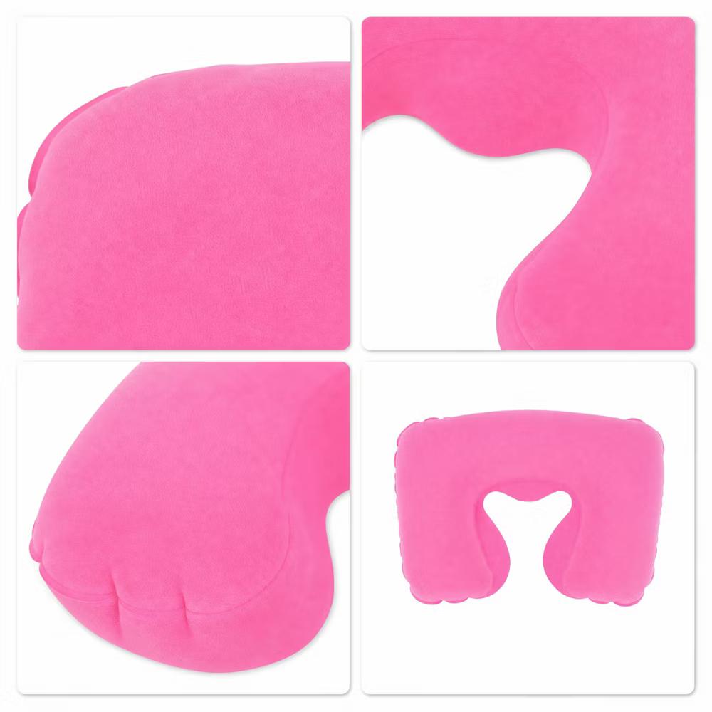 Comfortable Inflatable Travel Pillow with Eye Mask Earplugs 1 Set - Image 22