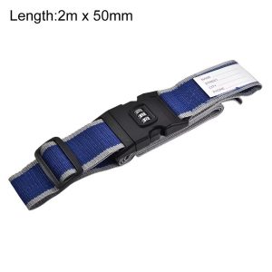 Combination Lock Travel Adjustable Buckle Belt Utility Strap
