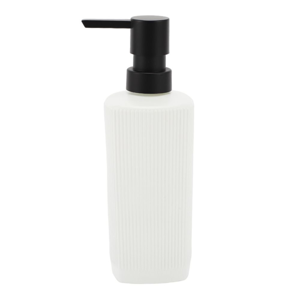 Classic Vertical Lines Soap Pump Dispenser for Bathroom 350ml 1 Pc