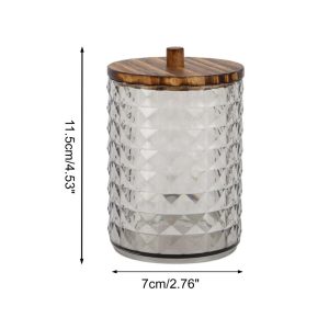 Dustproof Diamond-pattern Bath Canister 1 Pc