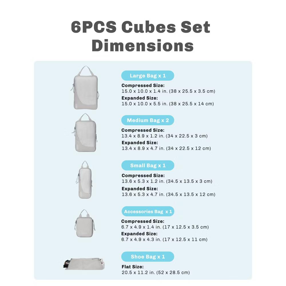 Compression Packing Cubes Set - Image 4