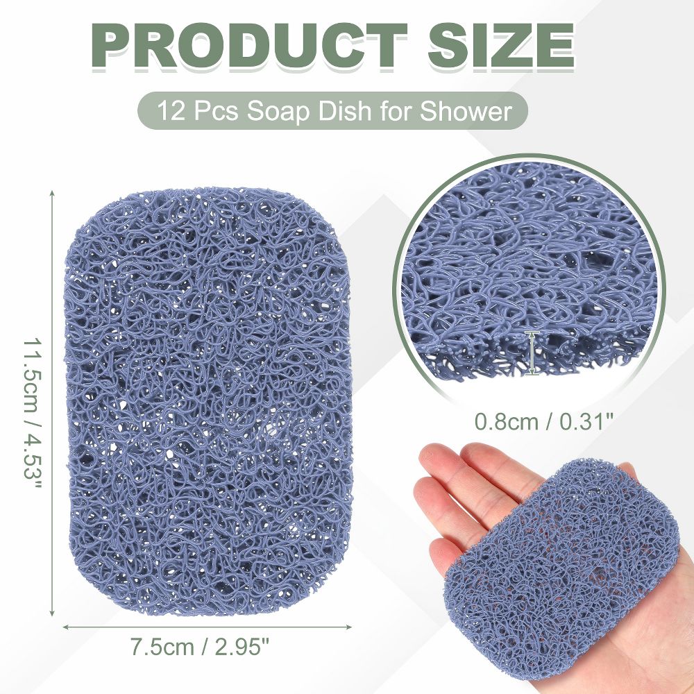 Soap Holder Pads, Soap Dish Saver Holder, Bar Dish Pads Non-Slip Self Draining - Image 34