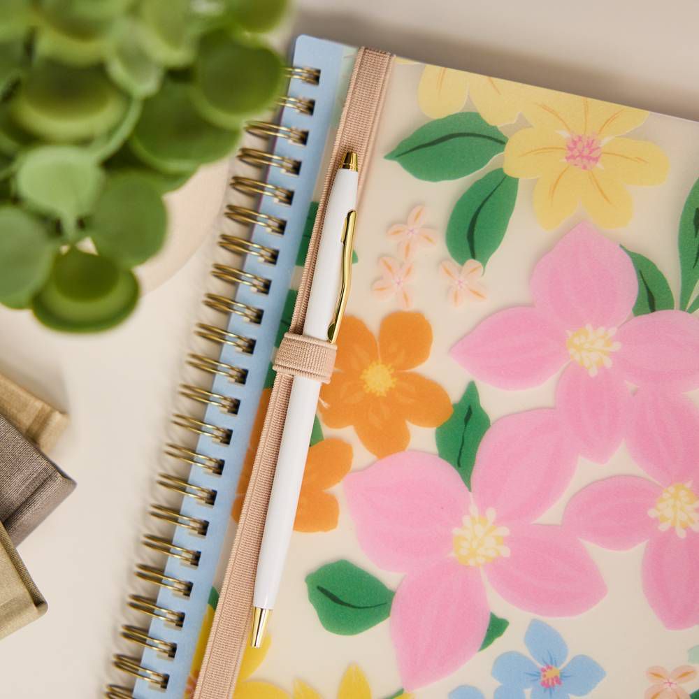 Happy Brands 2026-2027 9.375"x11.875" Organized Ditzy Garden Big 12 Months Twin Loop Dated Teacher Planner - Image 15