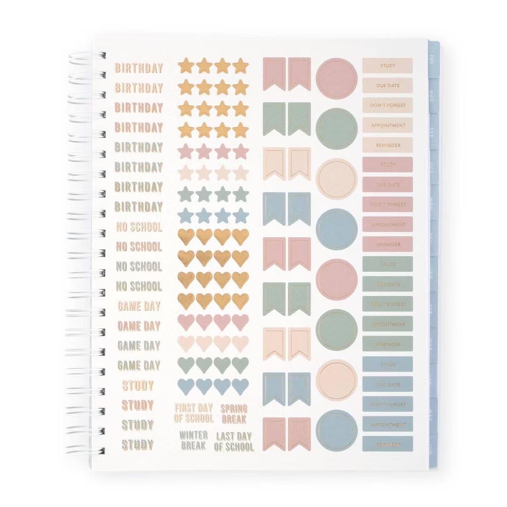 Essentials 8.5"x11" 2026-2027 Large Student Weekly/Monthly Frosted Poly Blue Stripe - Image 10