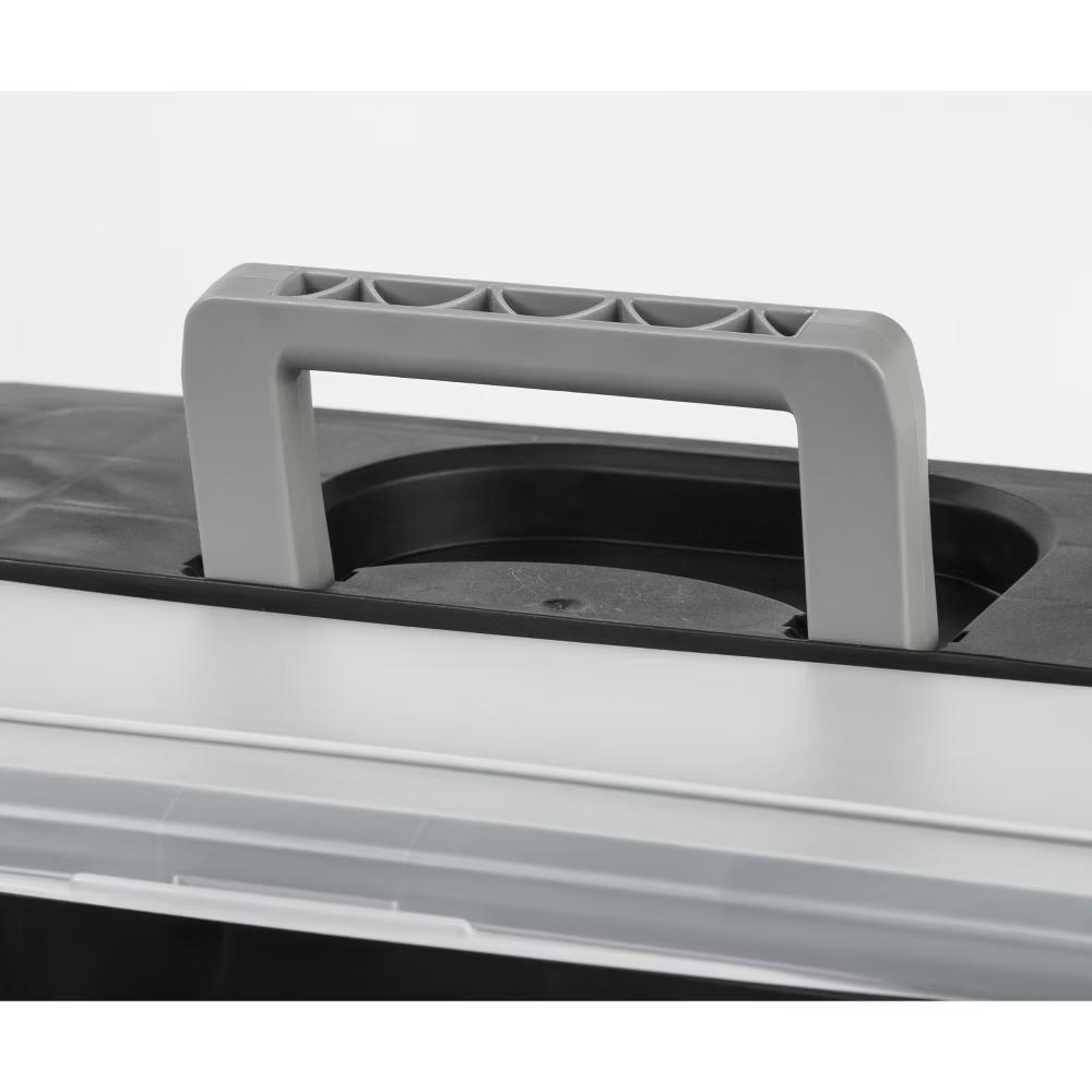 USA Portable Letter Size File Box with Handle for Hanging Folders - Image 5