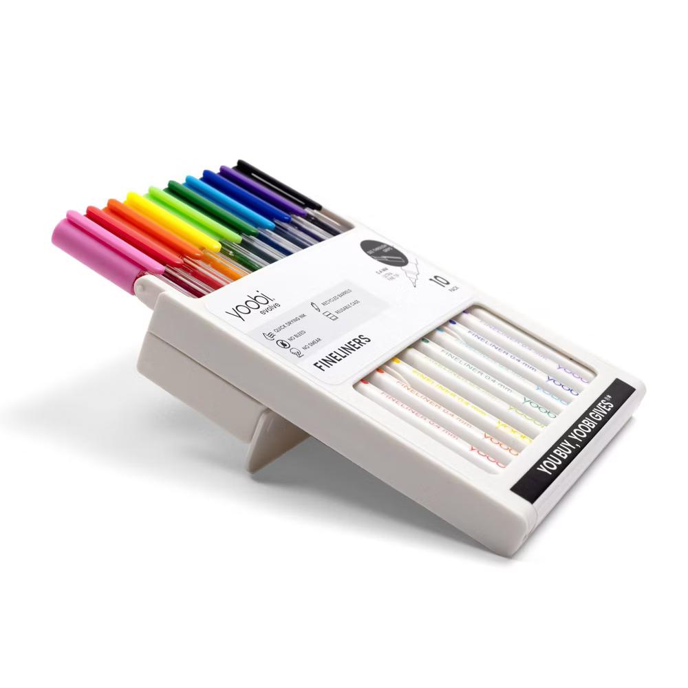 Evolve 10pk Fineliner Pen Brights See-Through, Teacher Supplies - Image 4