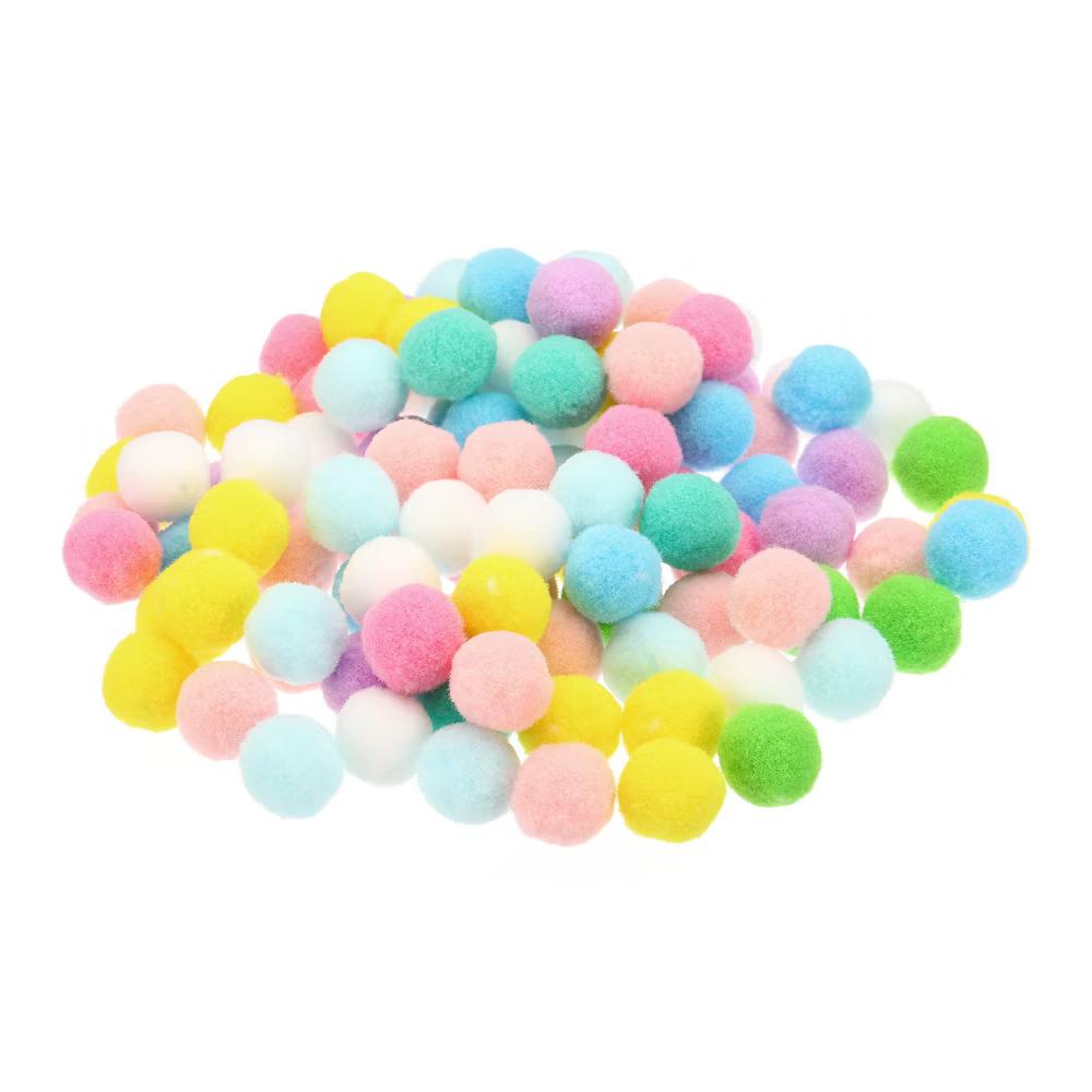 Creative DIY Craft Decoration Home Art Supplies Pom Poms 0.8" - Image 9