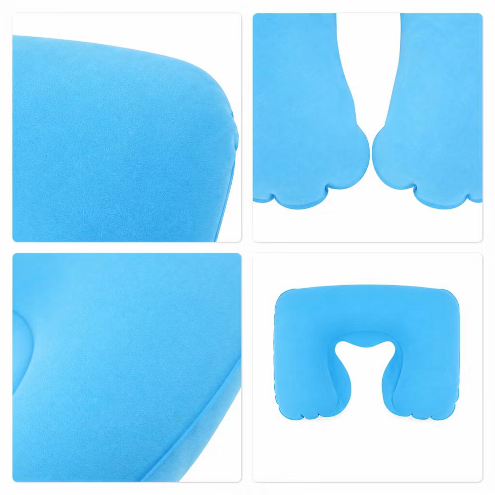 Comfortable Inflatable Travel Pillow with Eye Mask Earplugs 1 Set - Image 31