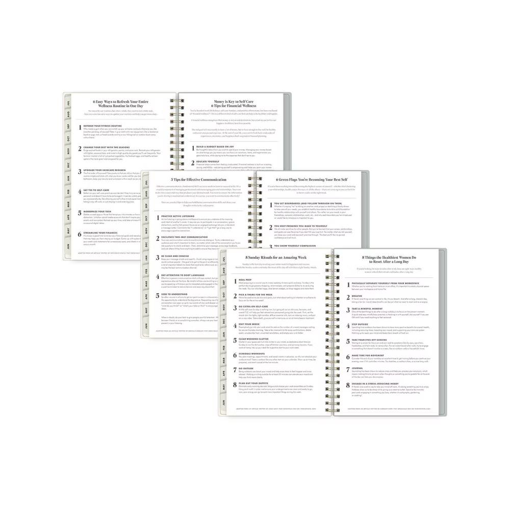 The Everygirl 5"x8" 2026-2027 Weekly/Monthly Planner Cotswold Cream Safety Wirebound - Image 9
