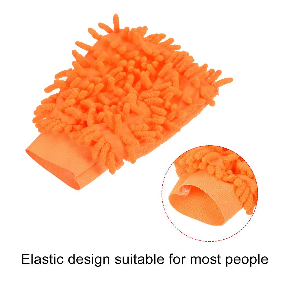 Chenille Reusable Scratch-Free Cleaning Gloves for Home Kitchen 2 Pcs - Image 3