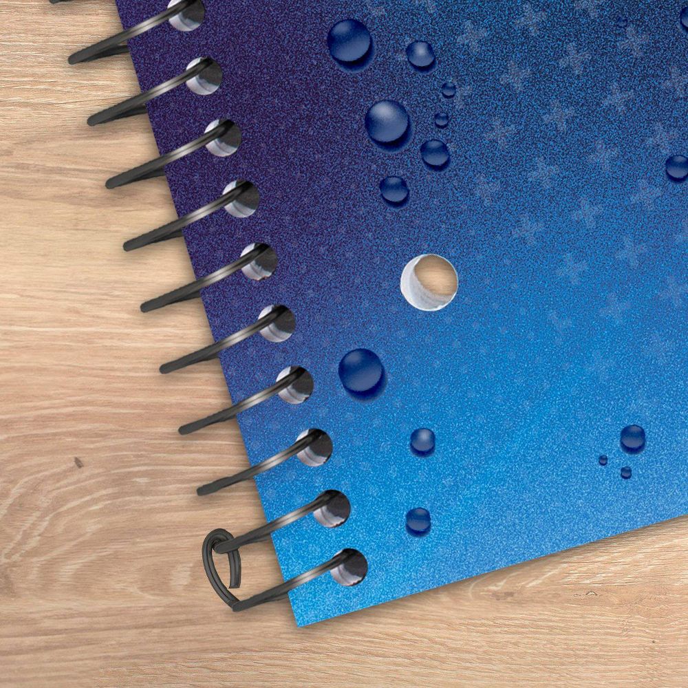 Five Star 8"x10.5" Active Wide Ruled Notebook 80 Pages Blue - Image 6