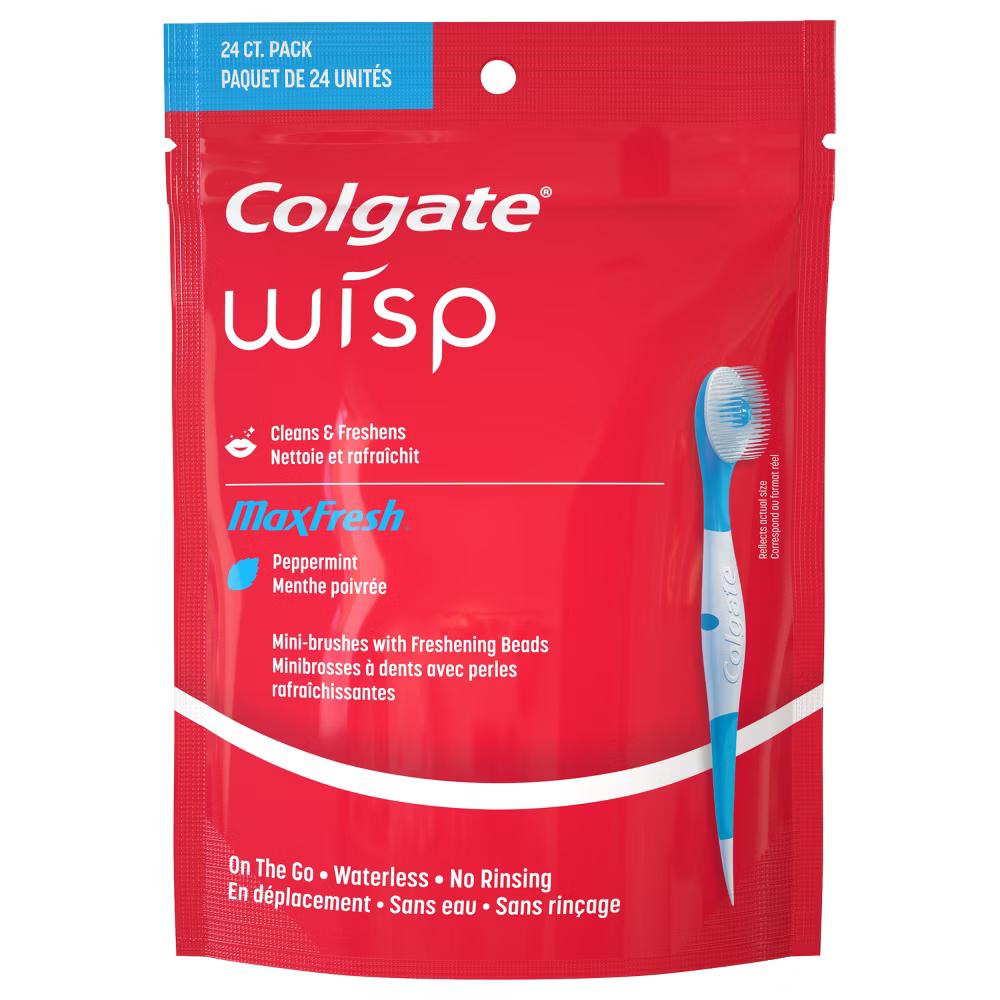 Max Fresh Wisp Disposable Travel Toothbrushes - Mini - Peppermint - Trial Size -24ct - Image 12