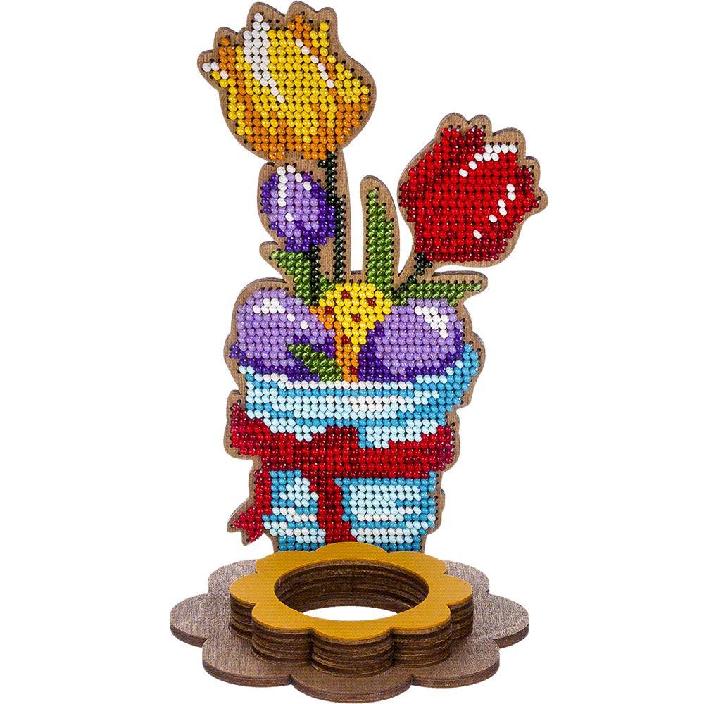 Crafts Set for embroidery with beads on wood FLK-329 - Image 4