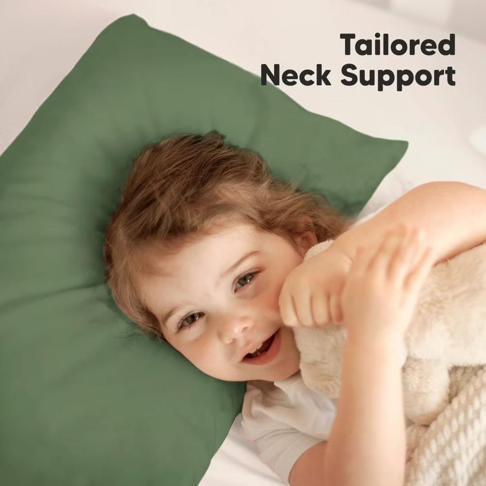 Jumbo Toddler Pillow with Pillowcase, 14X20 Soft Organic Toddler Pillows for Sleeping, Kids Travel Pillow - Image 23