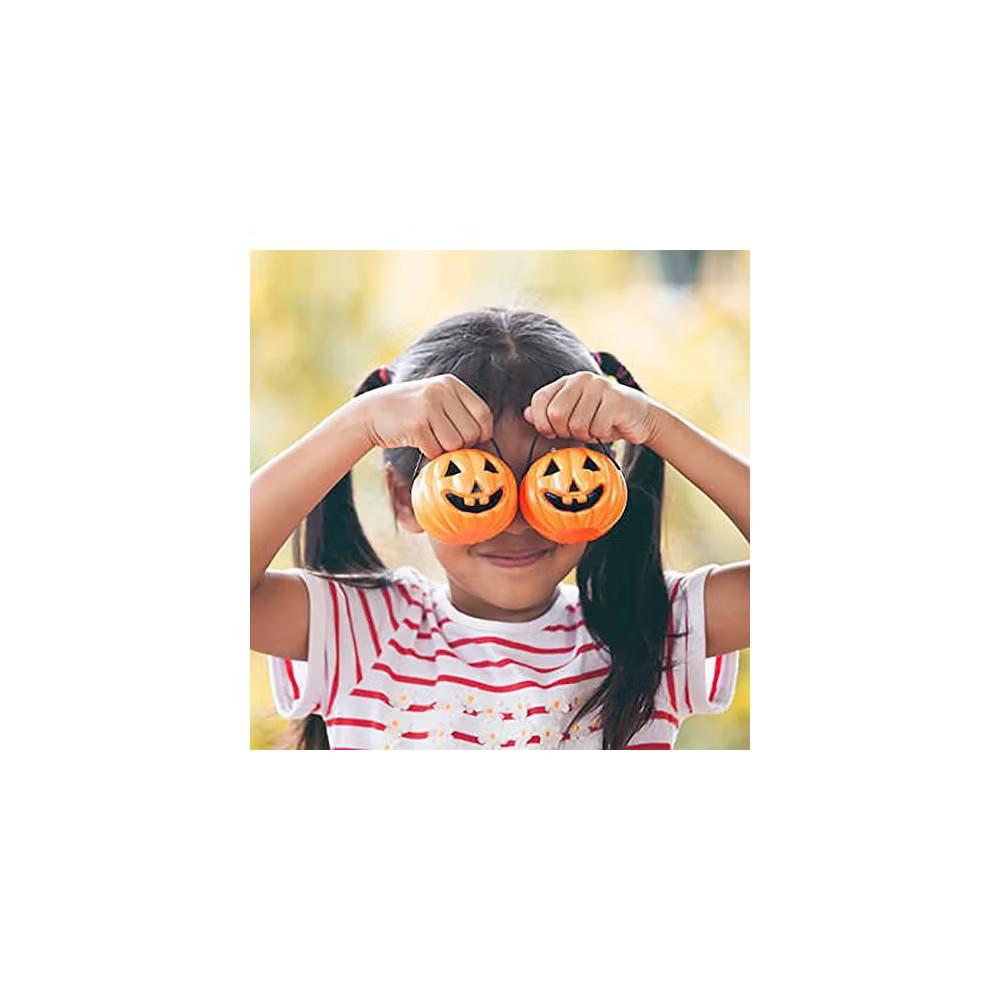 4E's Novelty Mini Pumpkin Trick or Treat Buckets (24 Pack) – Halloween Candy Holders, Party Favors, Goodie Bags, Toys for Kids - Image 5