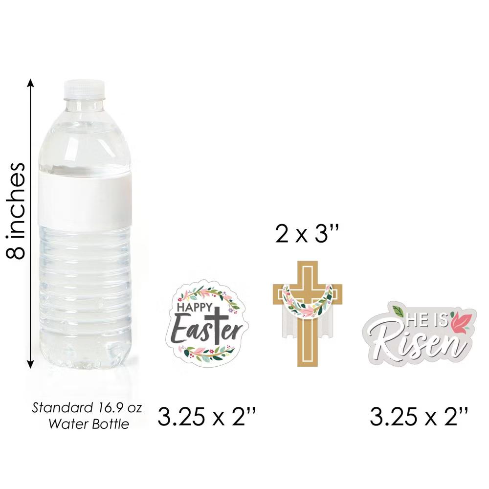 Religious Easter - Dessert Cupcake Toppers - Christian Holiday Party Clear Treat Picks - Set of 24 - Image 6