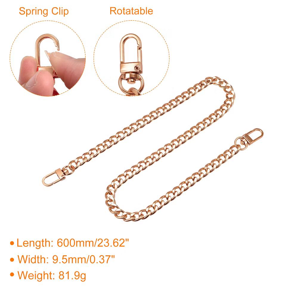 Shoulder Bag Handbag DIY Accessories Iron Flat Purse Chain Strap - Image 14