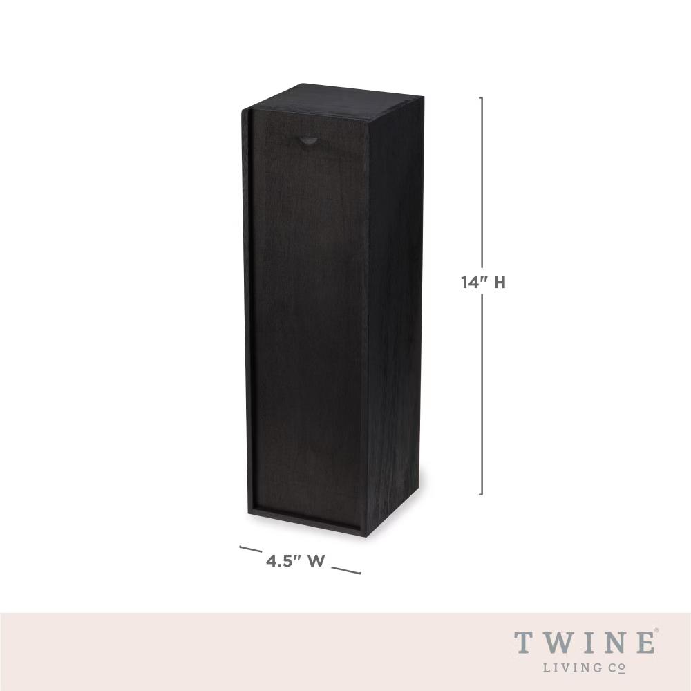 Twine Paulownia Bottle Wood Decorative Wine Box - Image 10