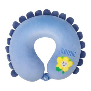 U-Shape Sunflower Pattern Memory Foam Portable Travel Neck Pillows 12x12in 1 Pc