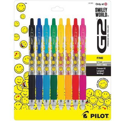 G2 Gel 8pk Smiley World Gel Pens Fine Point 0.7mm Multicolored Ink - Image 6