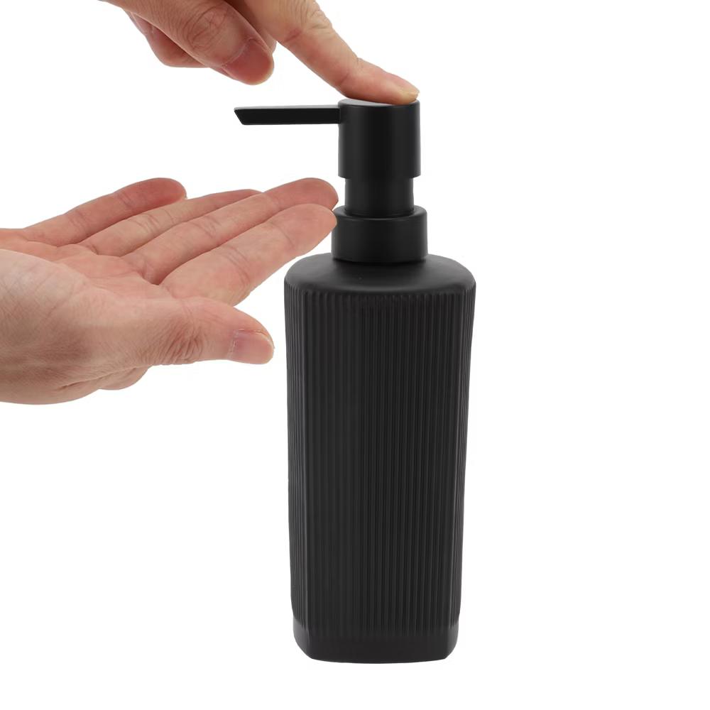 Classic Vertical Lines Soap Pump Dispenser for Bathroom 350ml 1 Pc - Image 3