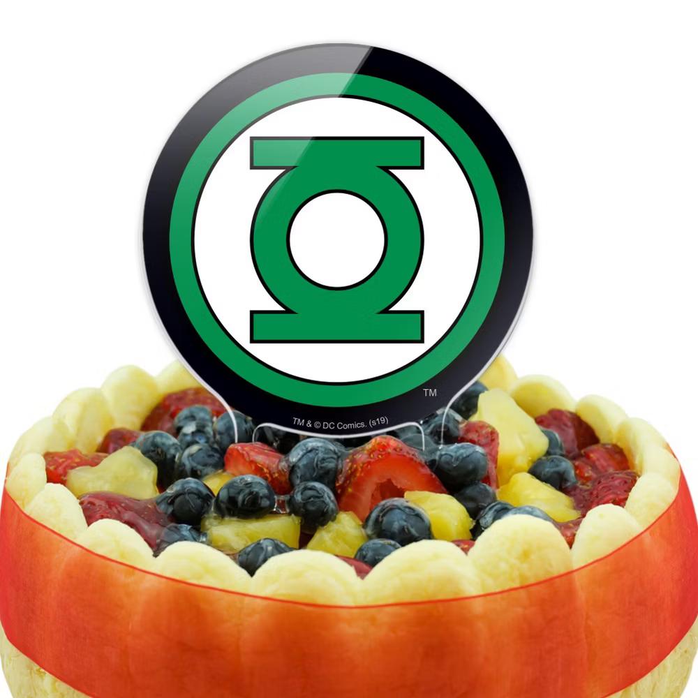 Green Lantern Logo Acrylic Cake Topper - Image 2